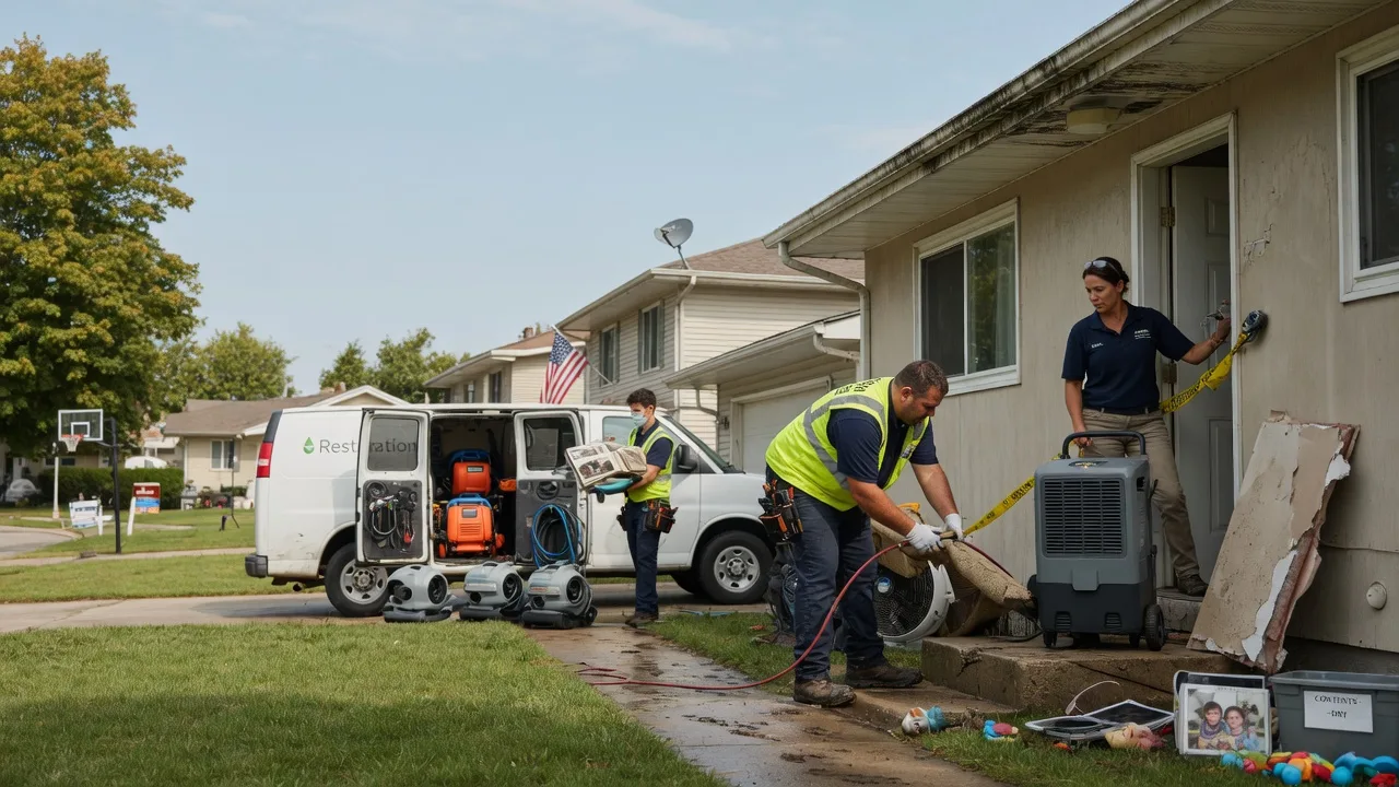 Water Damage Restoration in Hamburg, IL near me